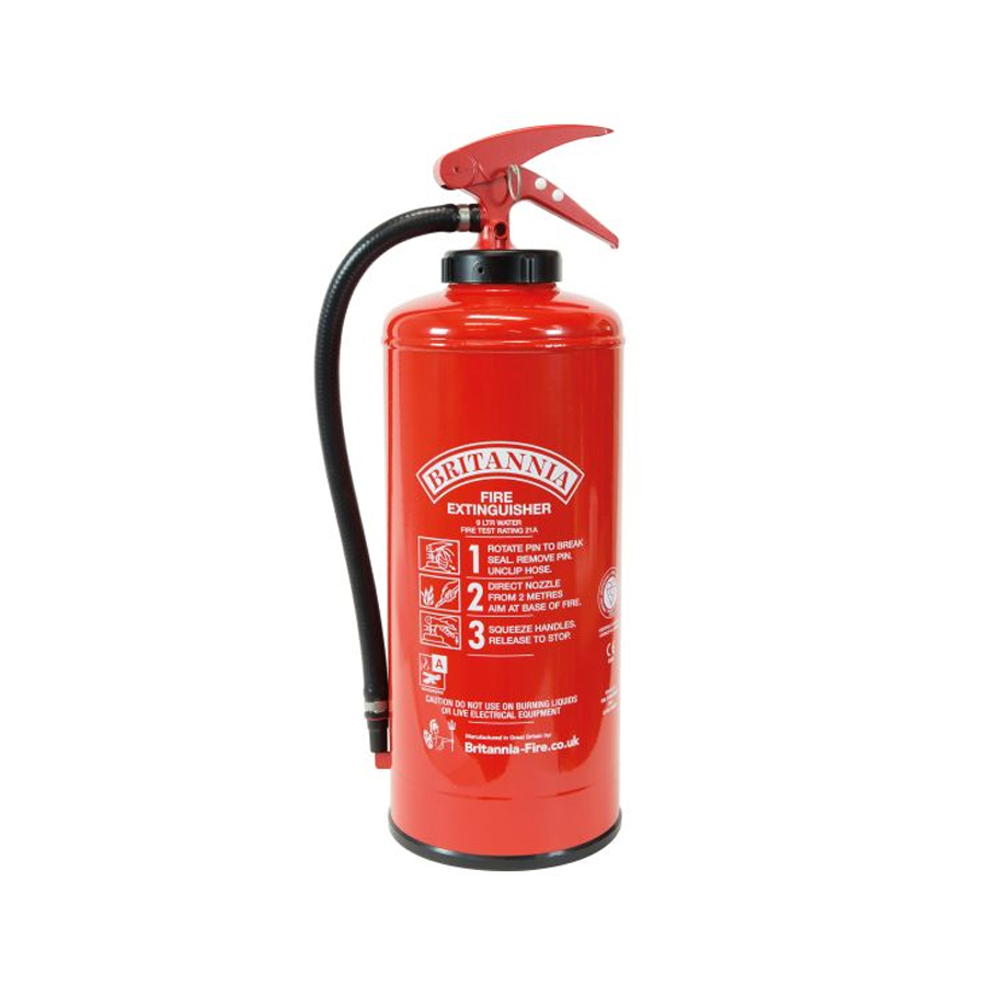 Britannia Water Extinguisher 9 liter A (cartridge)